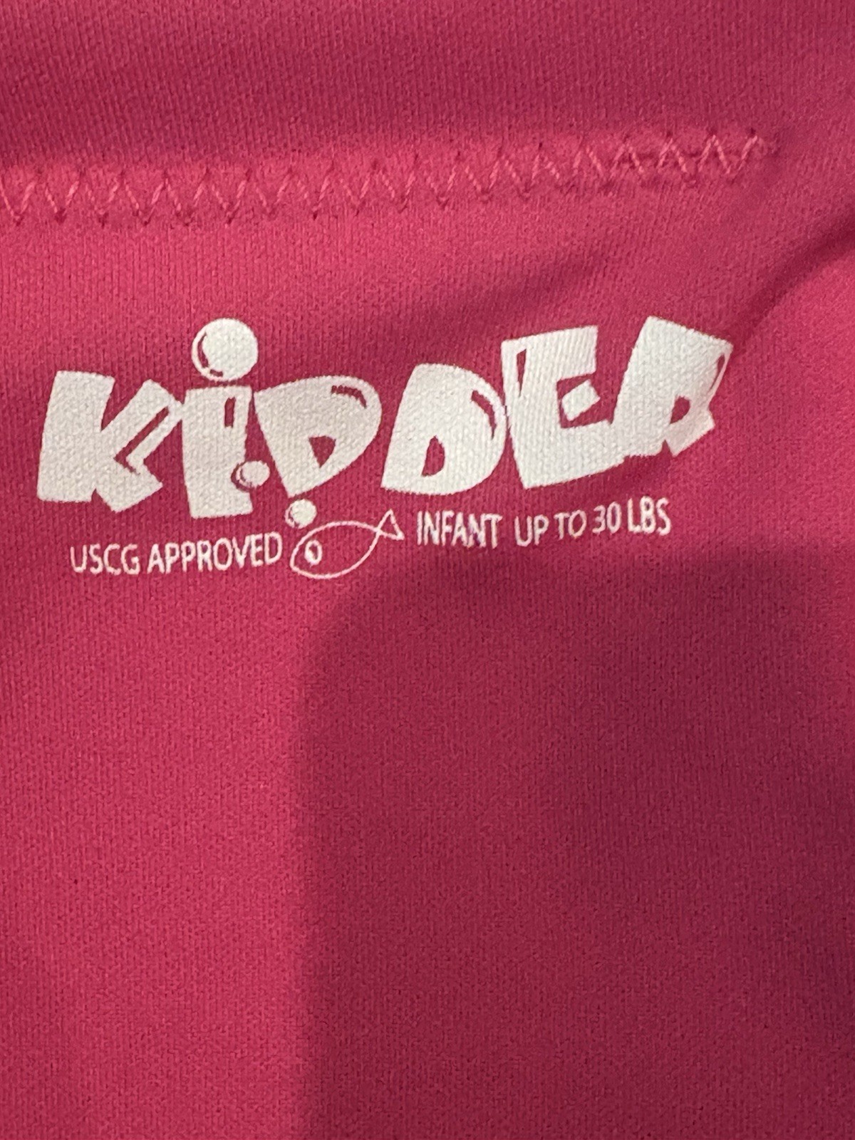 NWOT Kidder USCG Approved Infant LifeVest Type 2 Boating Vest Pink 0-30lbs