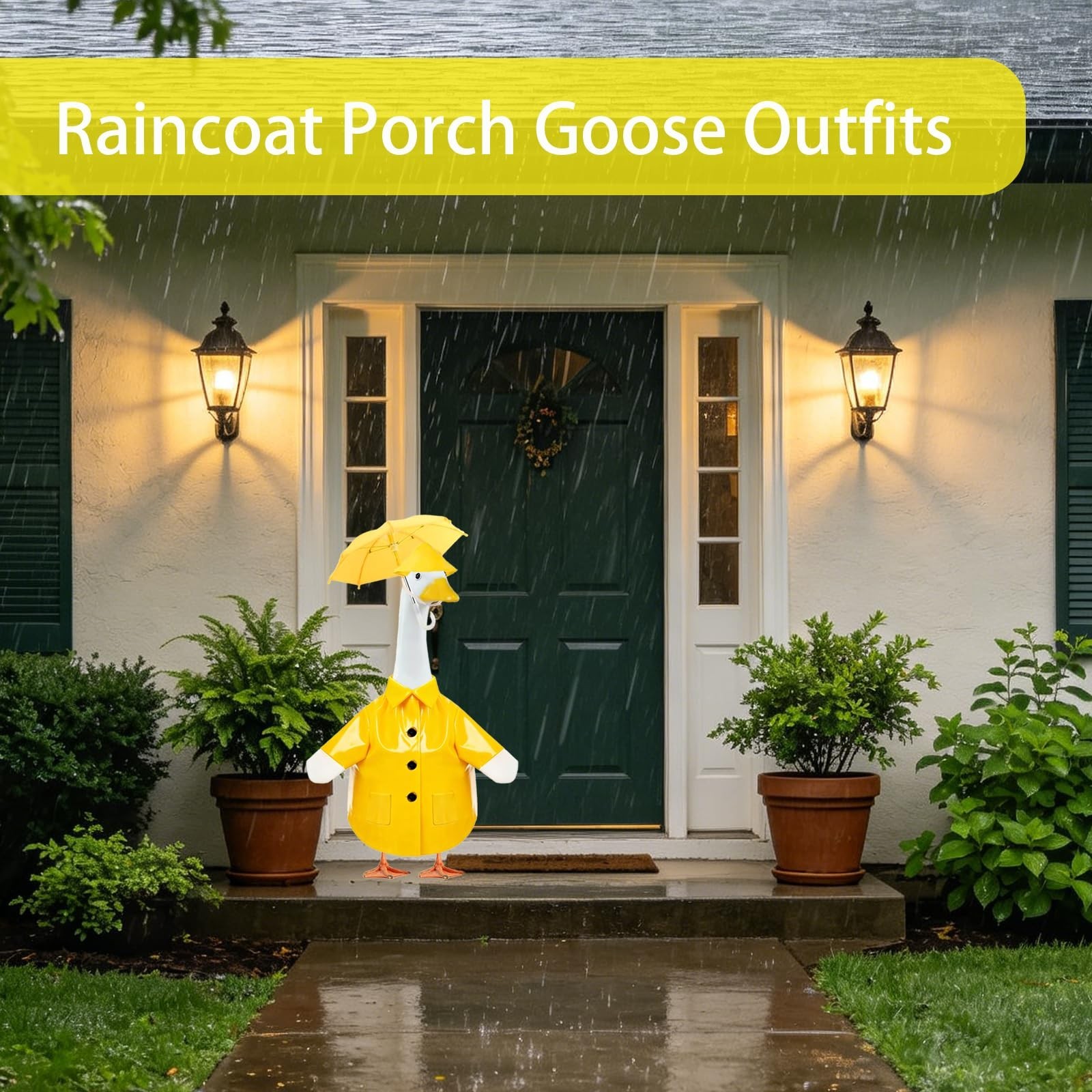 3 Set Raincoat Hawaiian Swimming 4th of July Porch Goose Outfits Summer Holid…