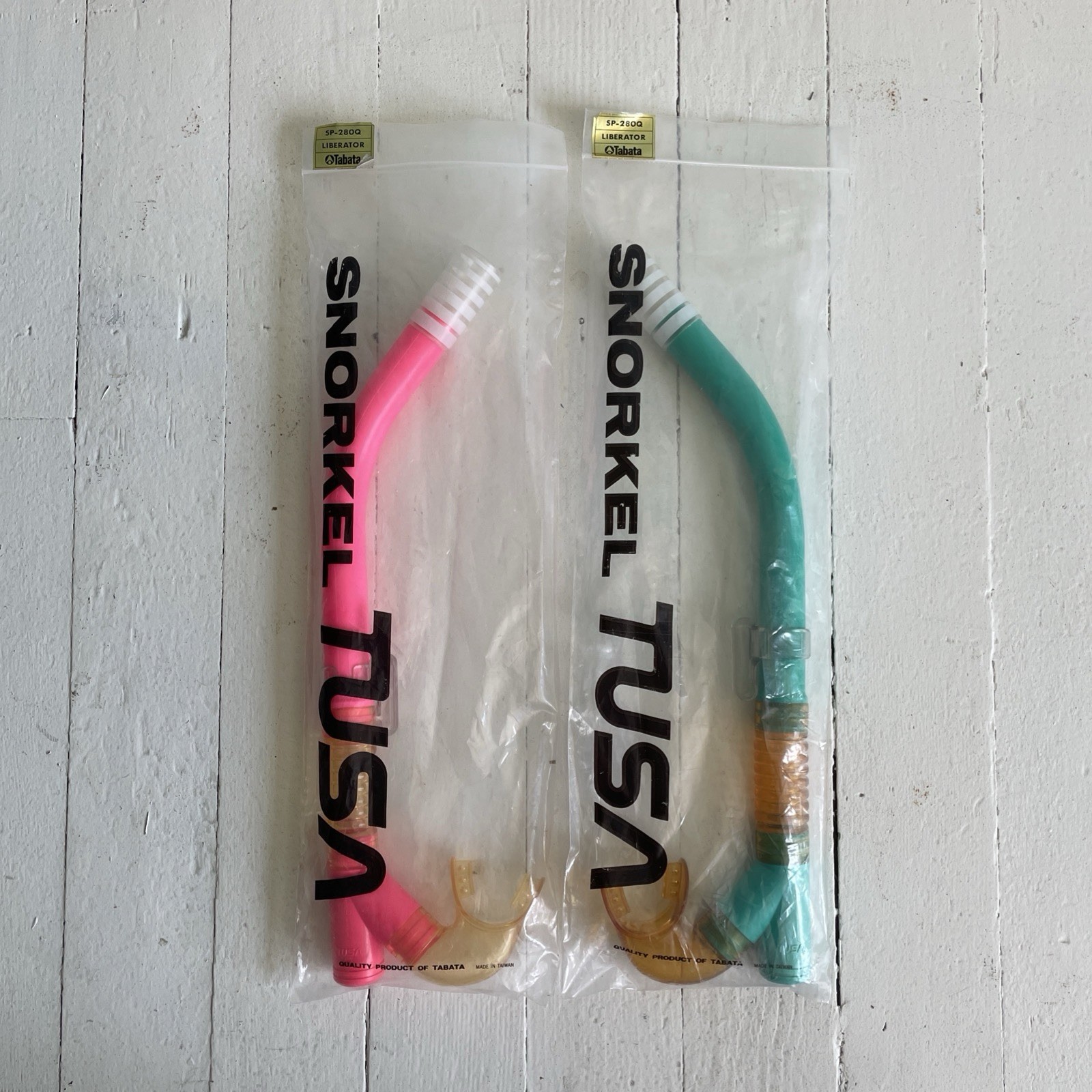 Tabata Liberator Snorkel TUSA NOS Set Of 2