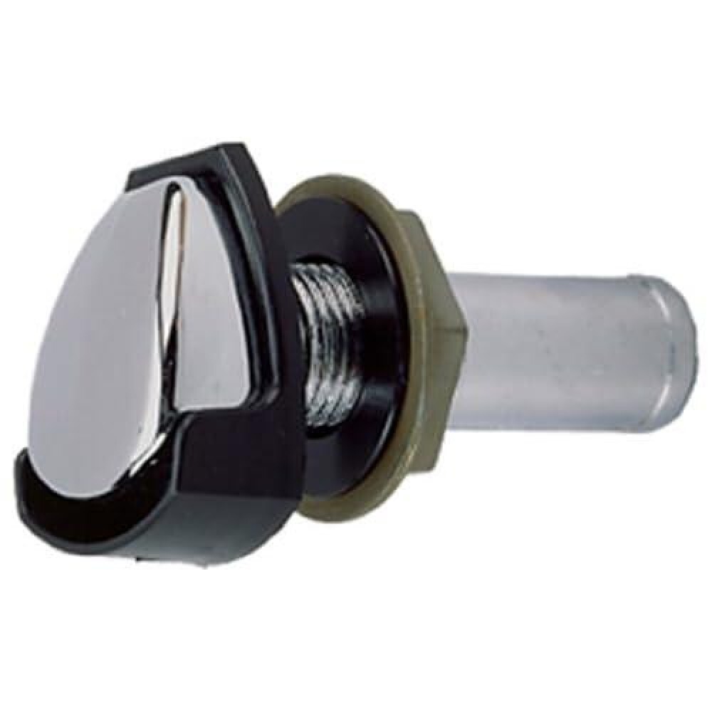 Perko 0506DP4CHR Chrome-Plated Fuel Tank Vent with Black Polymer Splash Guard fo