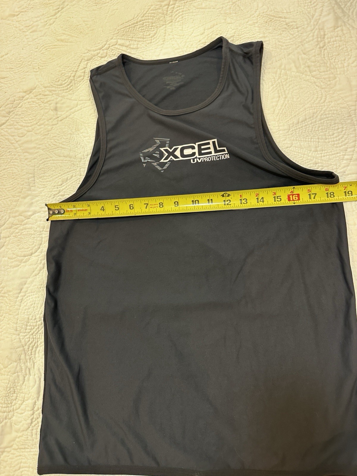 Xcel Hawaii Mens Rashguard Tank Sz 3XL EUC UV Protection Surf , Paddling