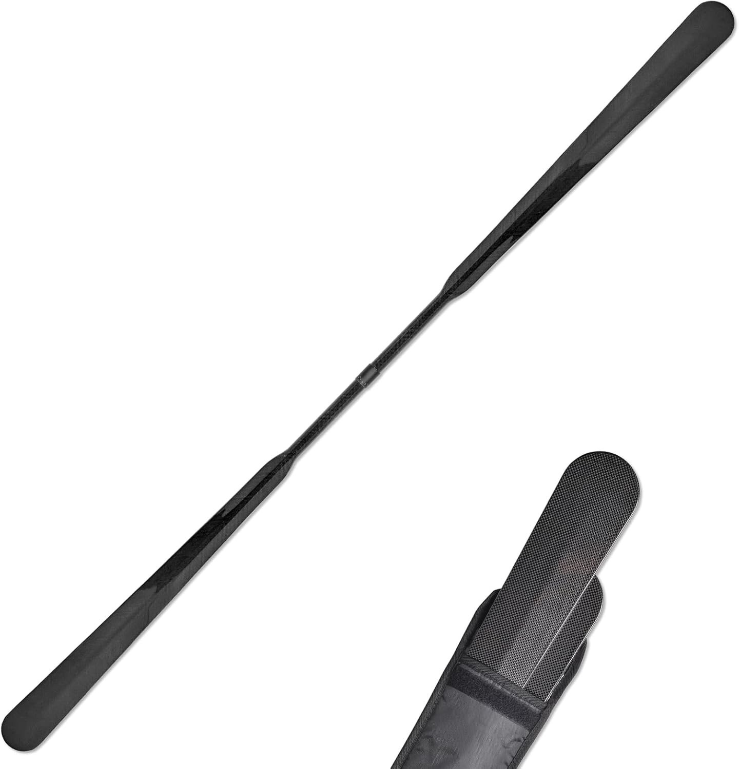 Kayak Paddle Lightweight Full Carbon Fiber Greenland Paddle with Paddle Bag, …