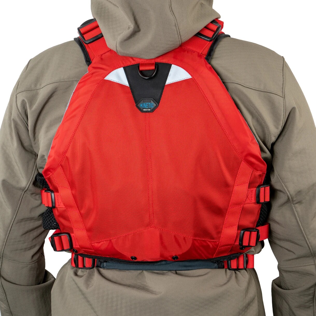 Bluestorm KINETIC Kayak Life Jacket Fishing Angler Vest Type III PFD, Nitro Red