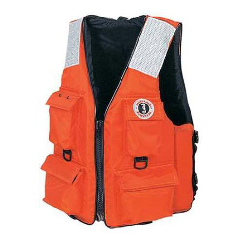 MV3128 T2 Mustang Survival Four-Pocket Flotation Vest, Sizes Small – 7X