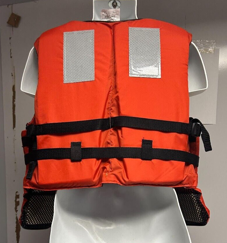 Stearns Life Jacket Model#l416ORG-04-000 TYPE III ADULT LARGE Orange