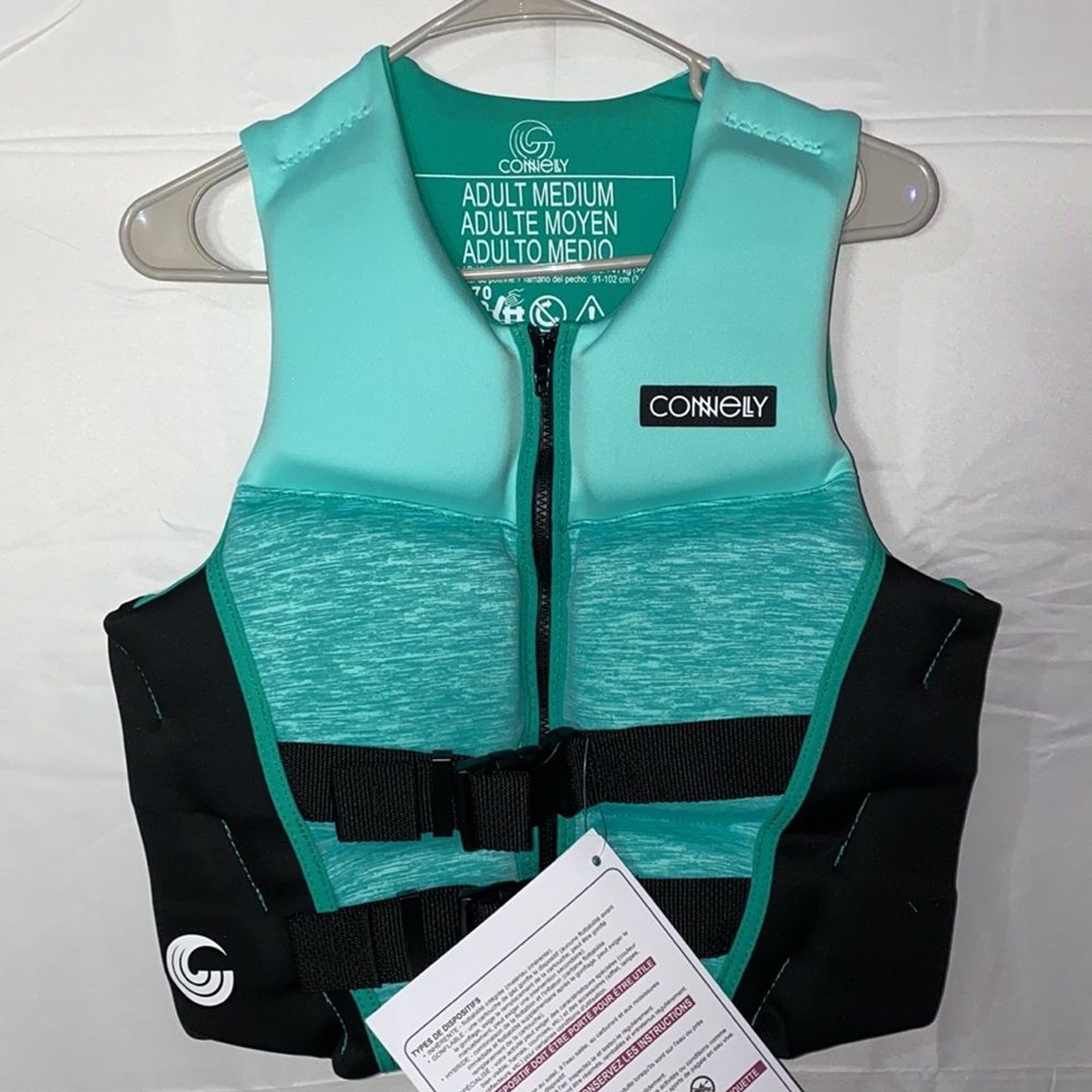 NWT!! Connelly Classic Neo Life Vest / Life Jacket Size Medium 36″- 40″ Chest