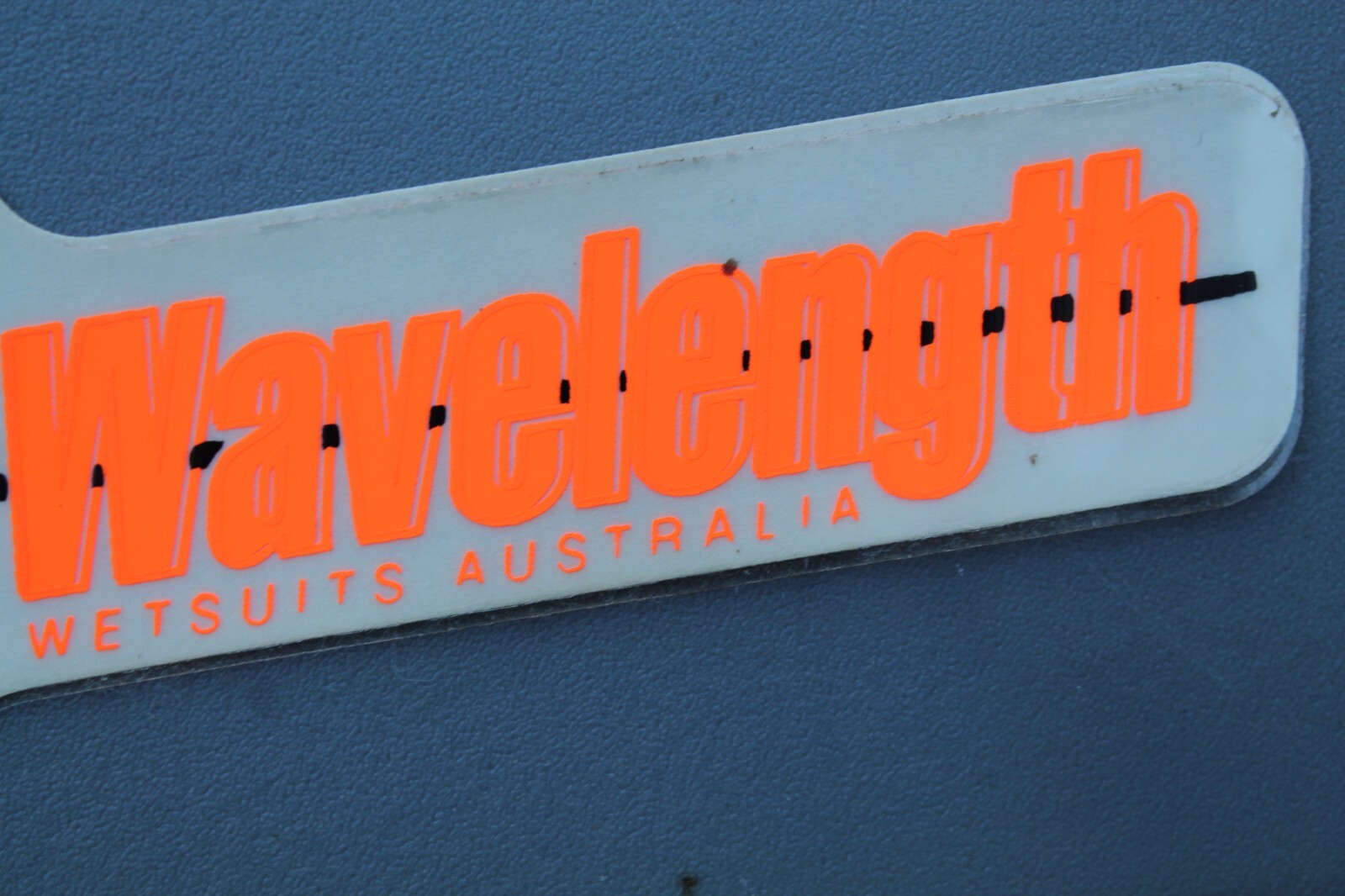 Wavelengths Wetsuits Australia Neon Orange 80’s OG V71A Vintage Surfing STICKER