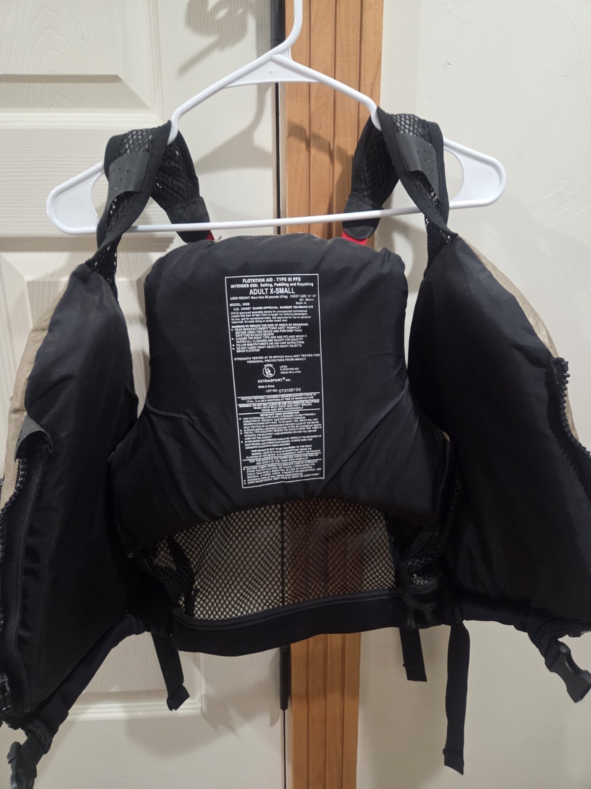 Extrasport Type III PFD Flotation Device Adult X-Small