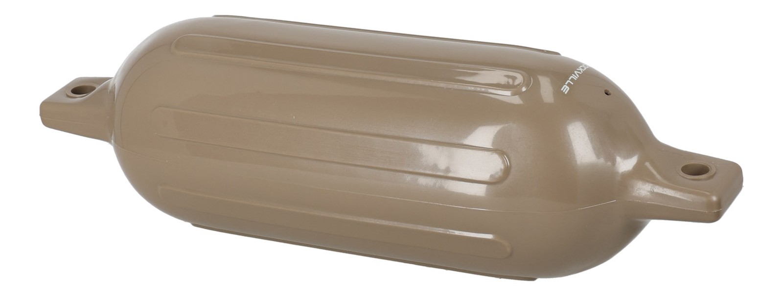 (2) Rockville FEN165-SAND 6.5″x23″ Boat Fenders + 10 Foot Line Marine Bumpers