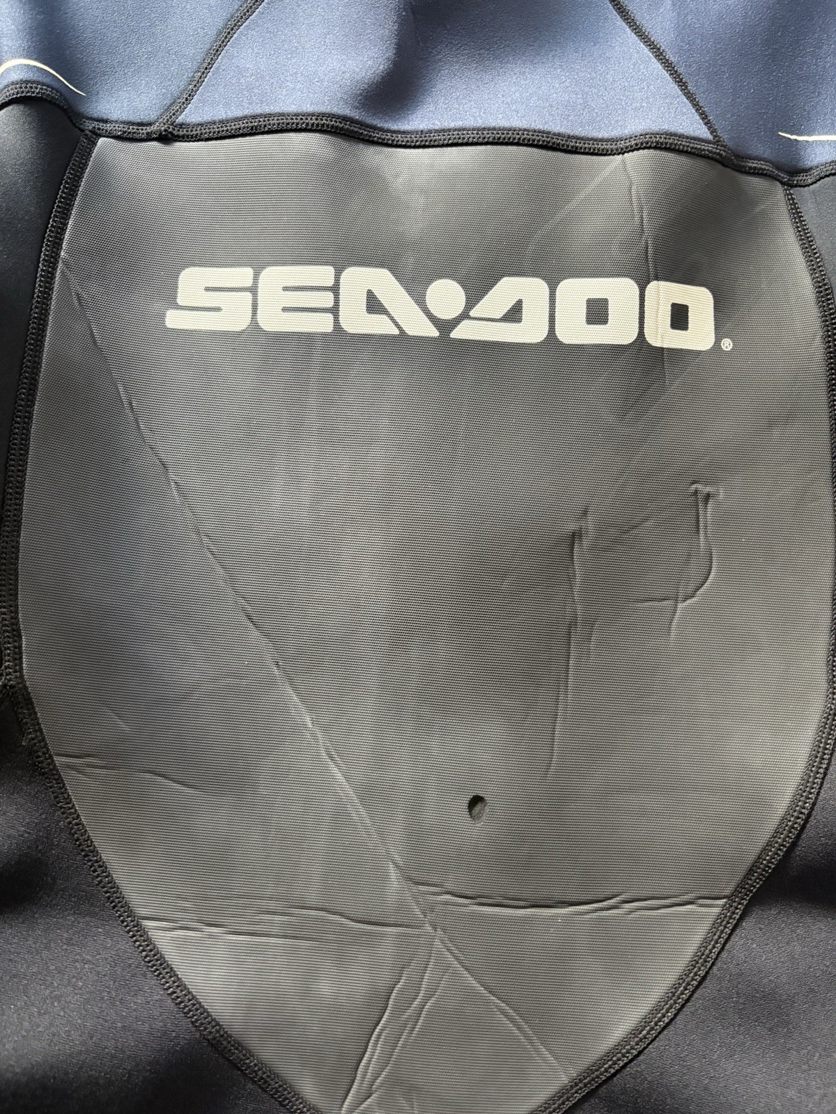 SEADOO BRP Wetsuit Stallion Shorty Spring S/S Neoprene Black Blue Gray Mens LRG