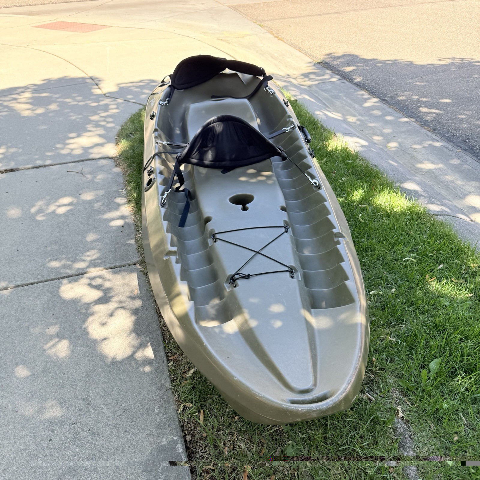 Lifetime Sport Fisher 10′ 2 Person Tandem Fishing Kayak Olive Green Sit on Top