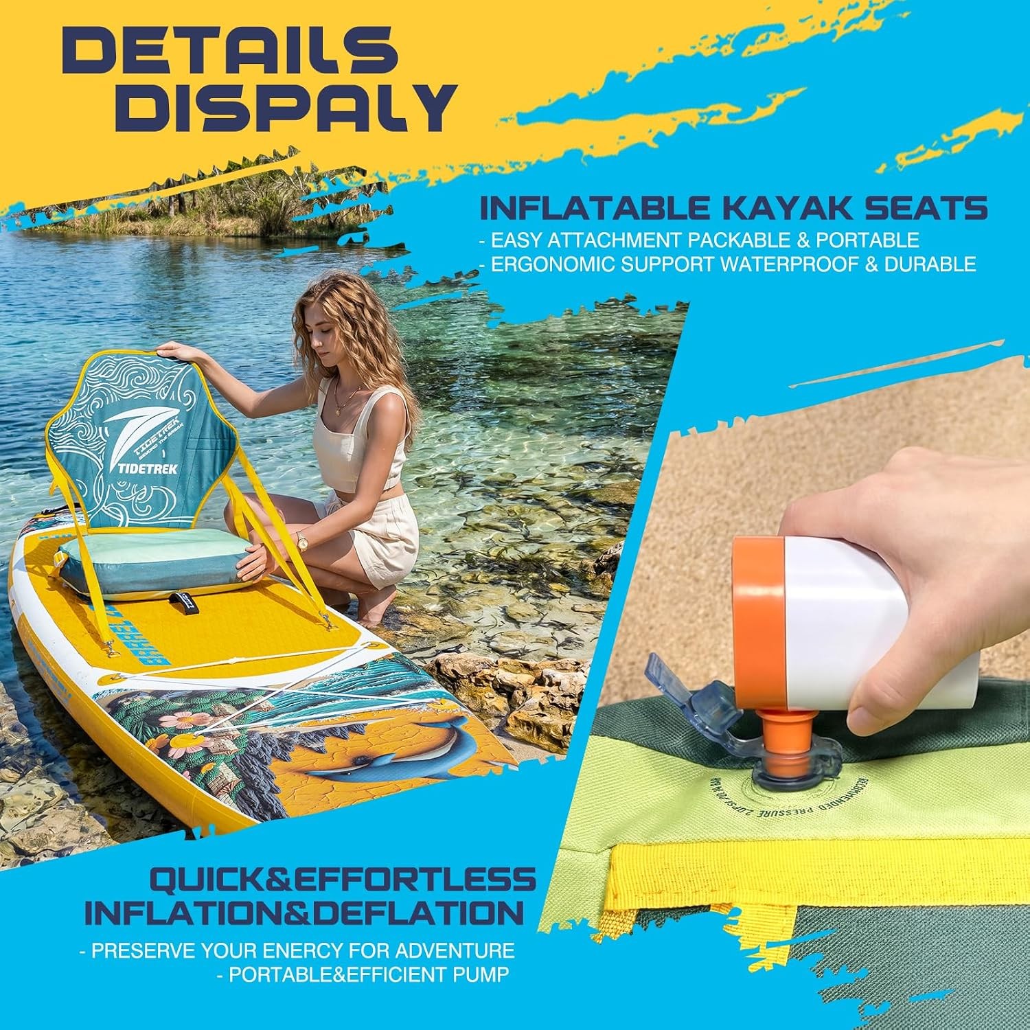 Complete SUP Package 11ft6 Inflatable Paddle Board Wide Stable