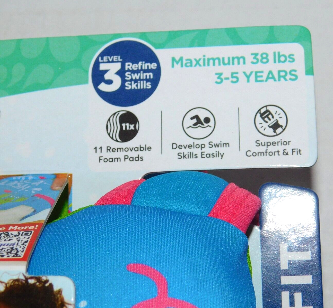 Swim Float Age 3 – 5 Progressive Swim Trainer Adjustable Strap Girl or Boy