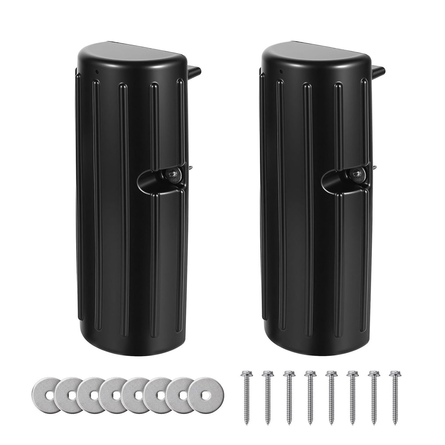 2 Pack Dock Bumpers Boat Dock Bumpers Marine Fenders for Edge or Side Black
