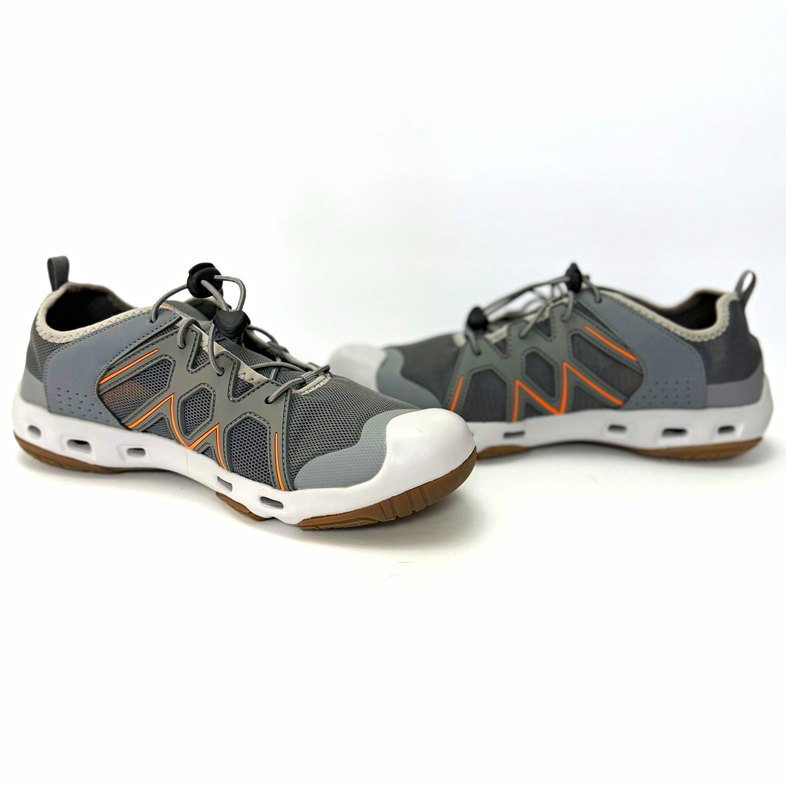 26 BoneZZZ Flozzz HydroPro Water Shoes Men’s Size 10 Gray Orange New No Box