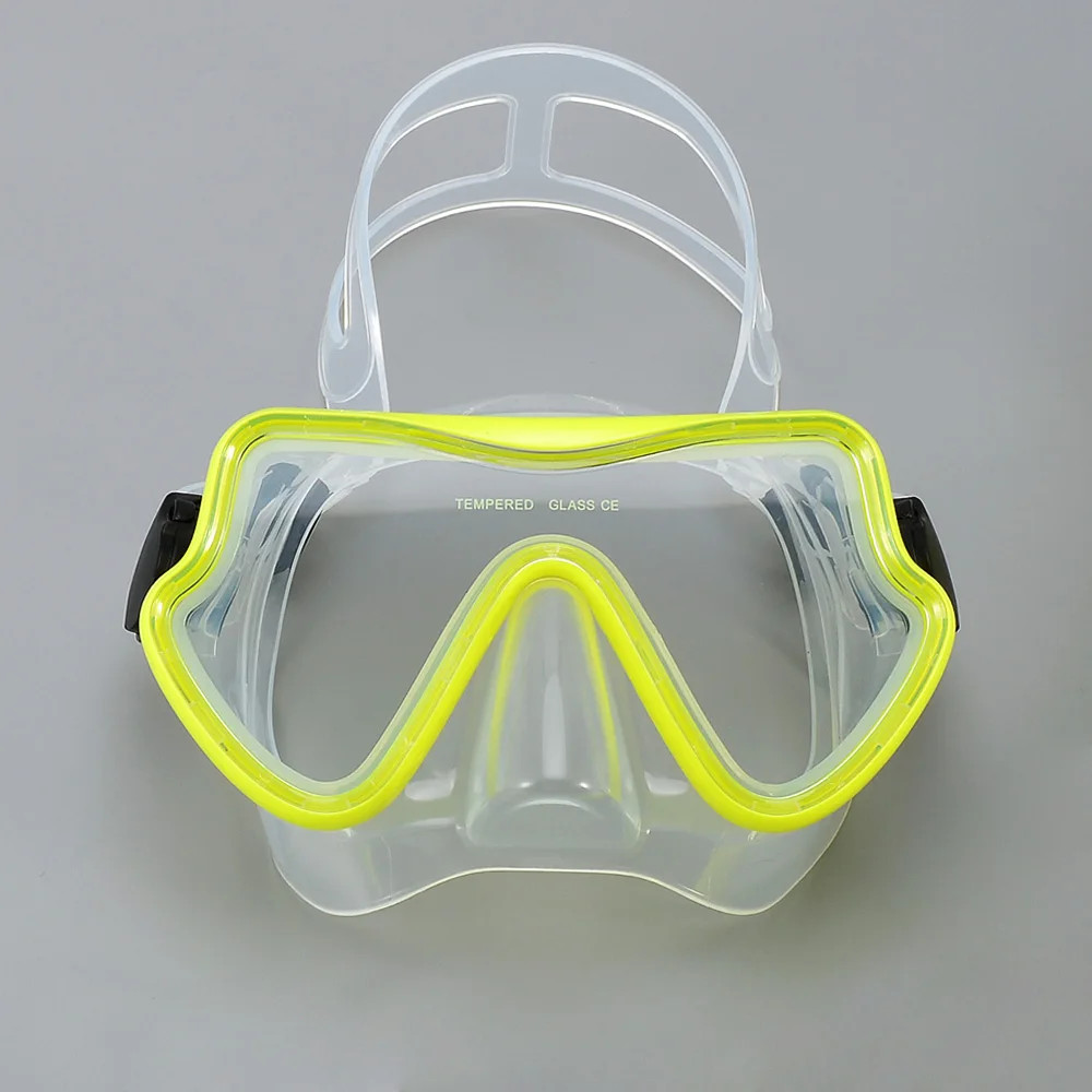 Diving Mask Snorkeling Goggles Panoramic HD Tempered Glass Anti Fog Mask Swim