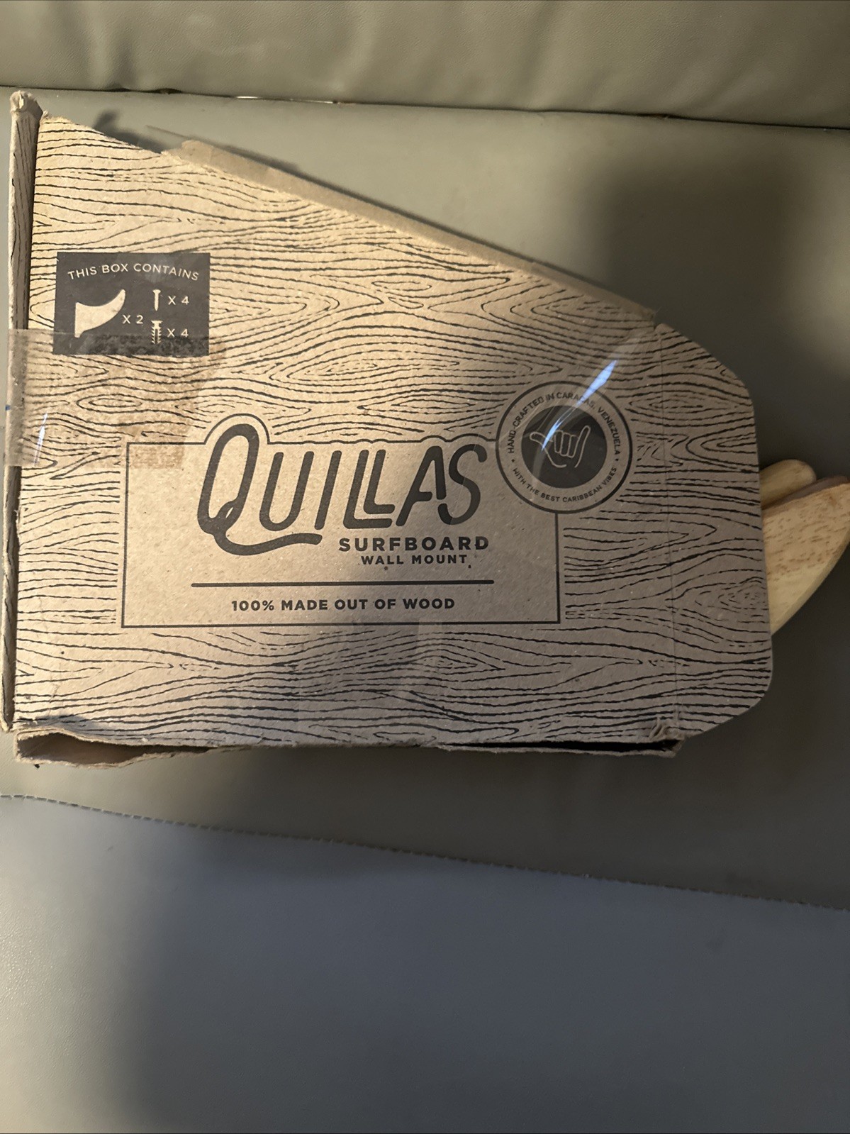 Ankā Suppy Co – Quillas Surfboard Wall Mount, Wooden Surfboard Rack