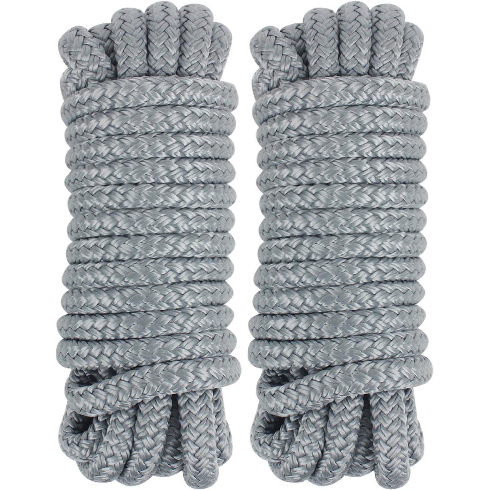 Dock Lines 1/2″ x 20ft 25ft, Double Braided Marine Mooring Ropes, Boat Ropes …