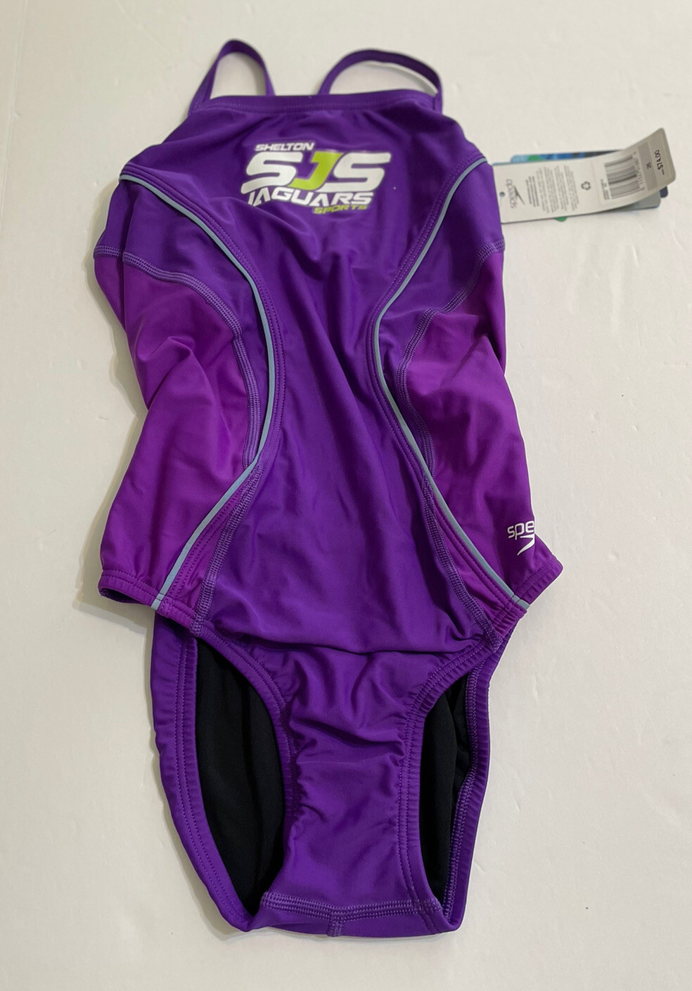Speedo Swimsuit Girls Competition Sz 28 NEW Purple Practice Suit “Jaguars”