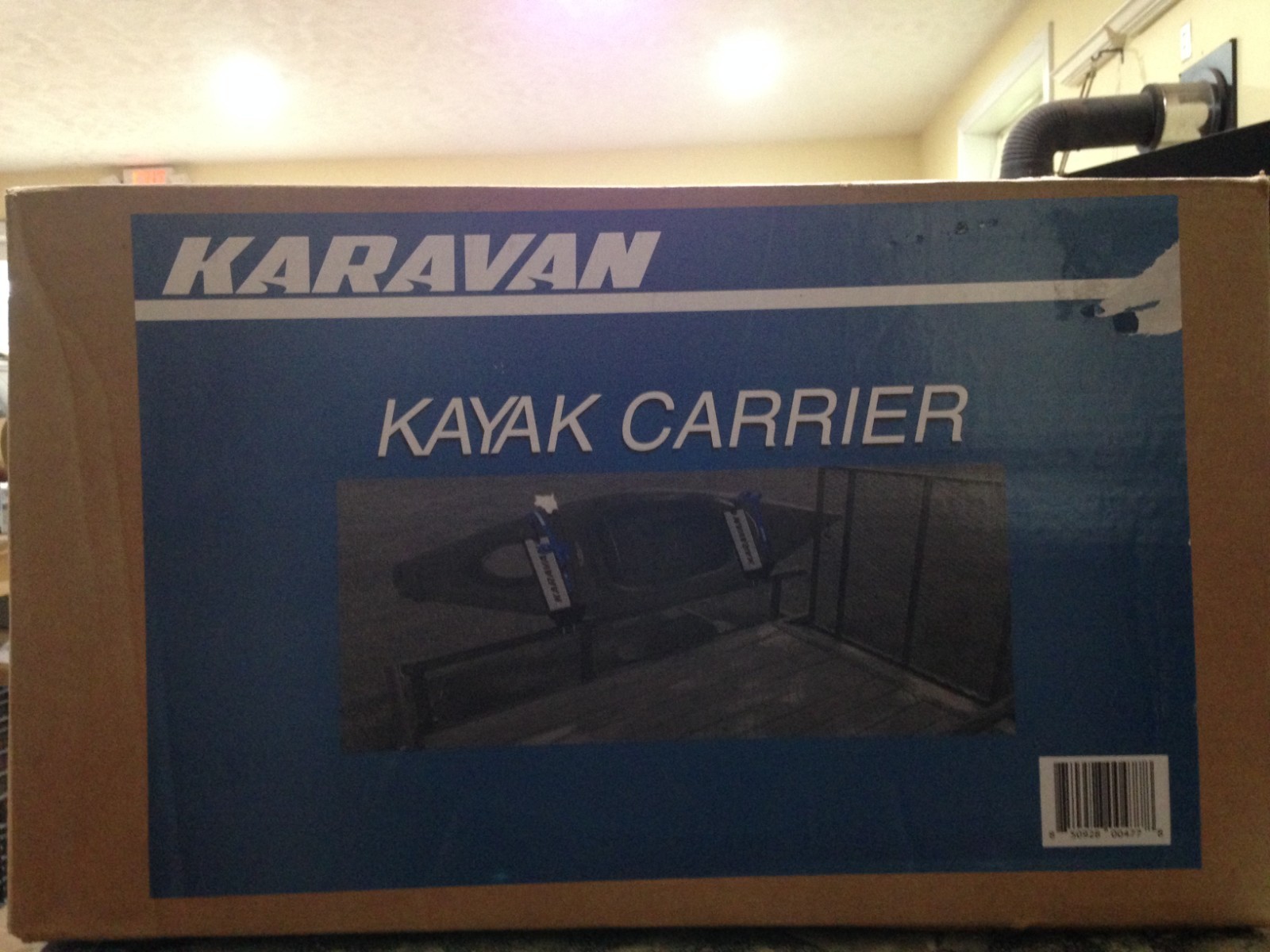 Karavan Kayak Carrier Padded Bow w/Stern Tie Down Strap/Hardware New Damaged Box