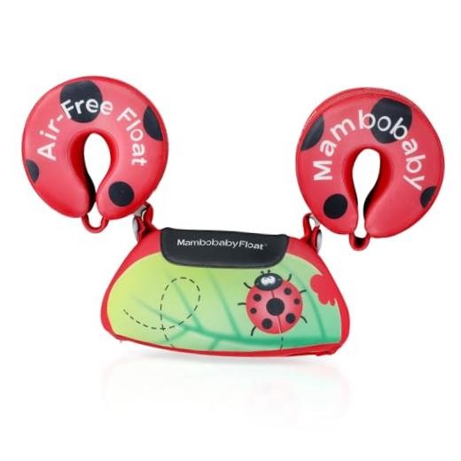 Mambobaby Toddler Swim Vest for Kids, 3-8 Years, 33-66 lbs | Arm Red Beetle