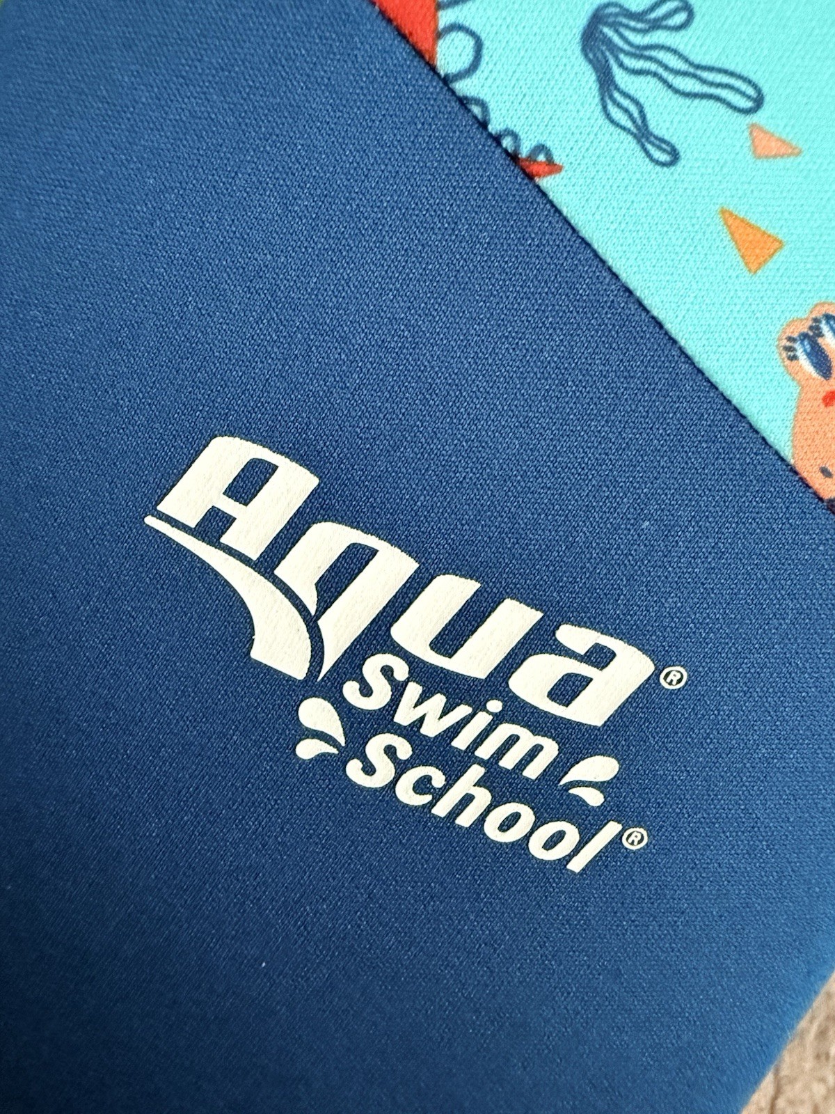 Aqua Swim School Kids Swim Float Vest w/ Inflatable Arm Bands, Blue,4-6 years