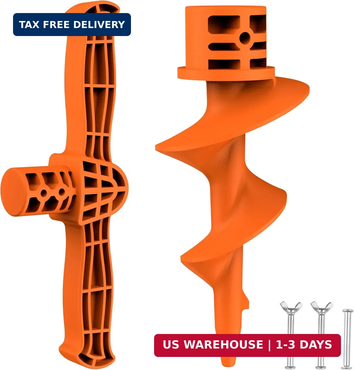 itayak Sand Dock Auger Kit for PVC Sandbar Anchors, Fits 1.5″ SCH 40 PVC Tubing