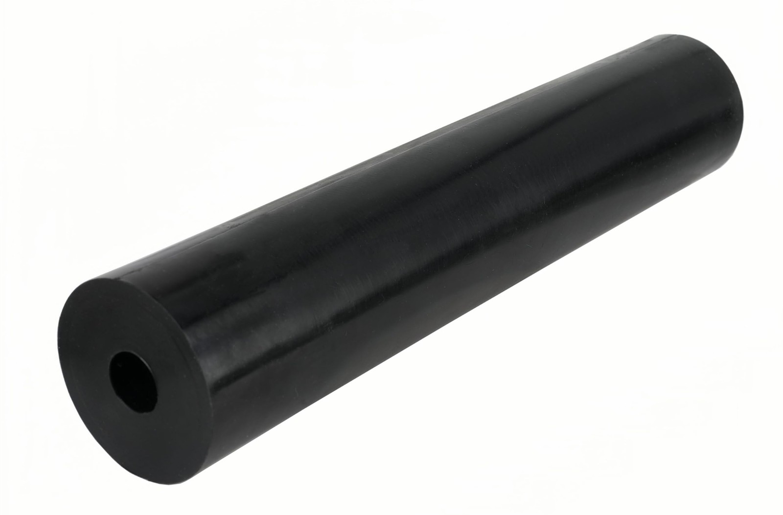 Boat Trailer Side Guide Roller Black Molded Rubber Roller, 2-1/2″x 12″,