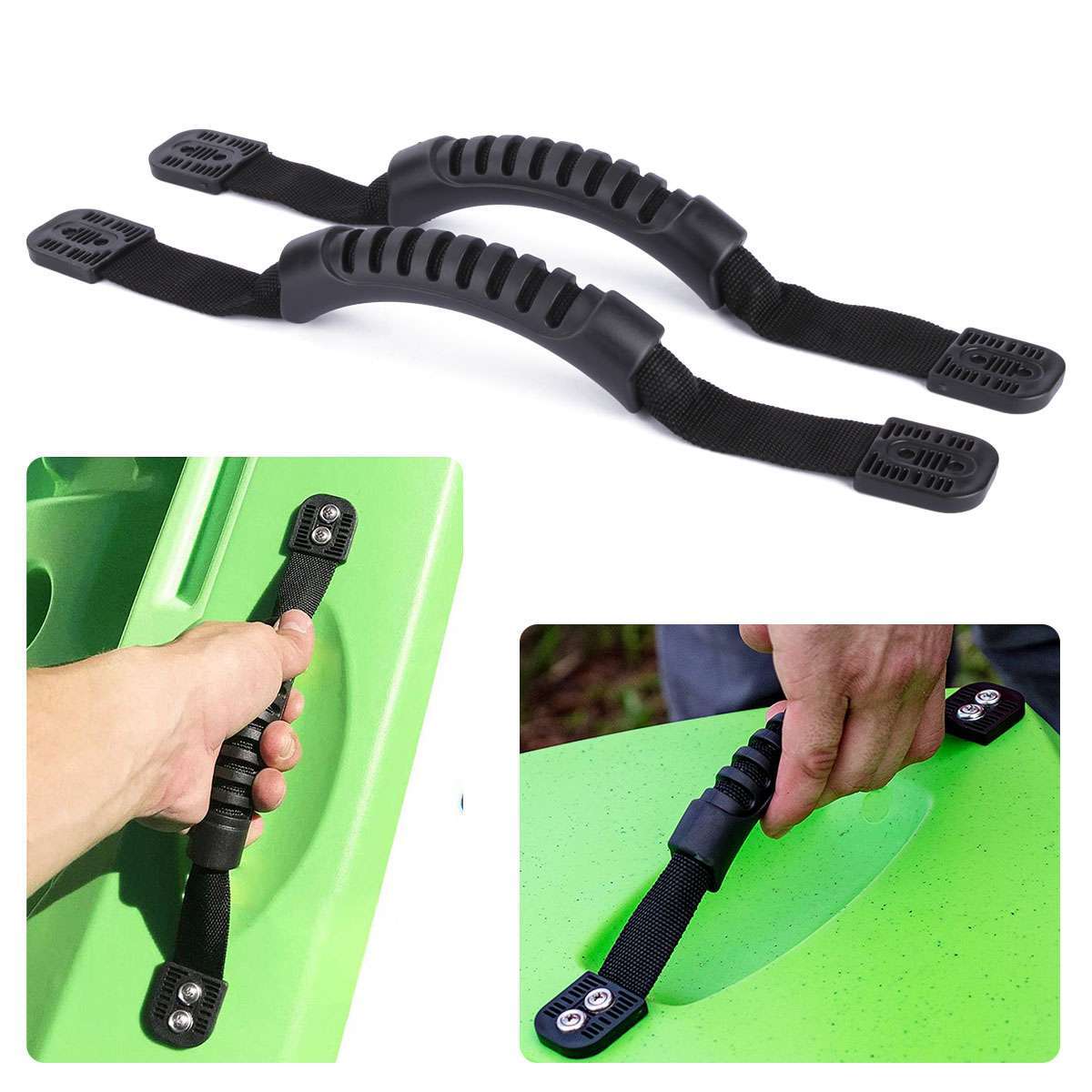 2/4Pcs Kayak Canoe Handles Boat Side Mount Carry Rubber Grip Replacement Fitting