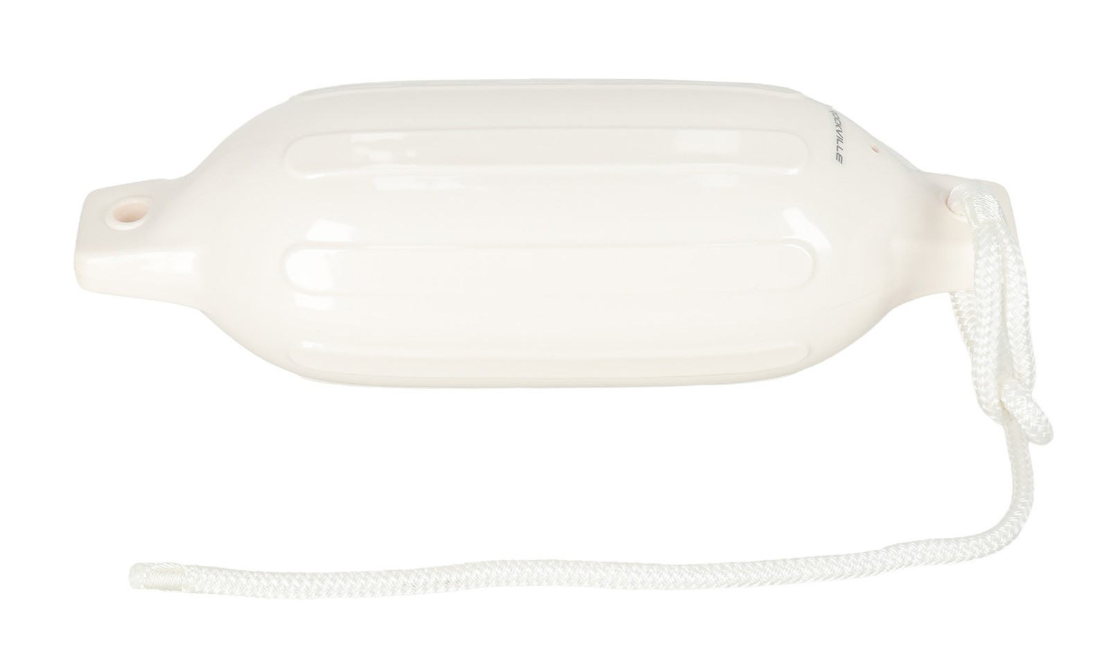 Rockville FEN245-WHITE Boat Fender Package 2 Bumpers 4.5″x16″, 2 Lines + Pump