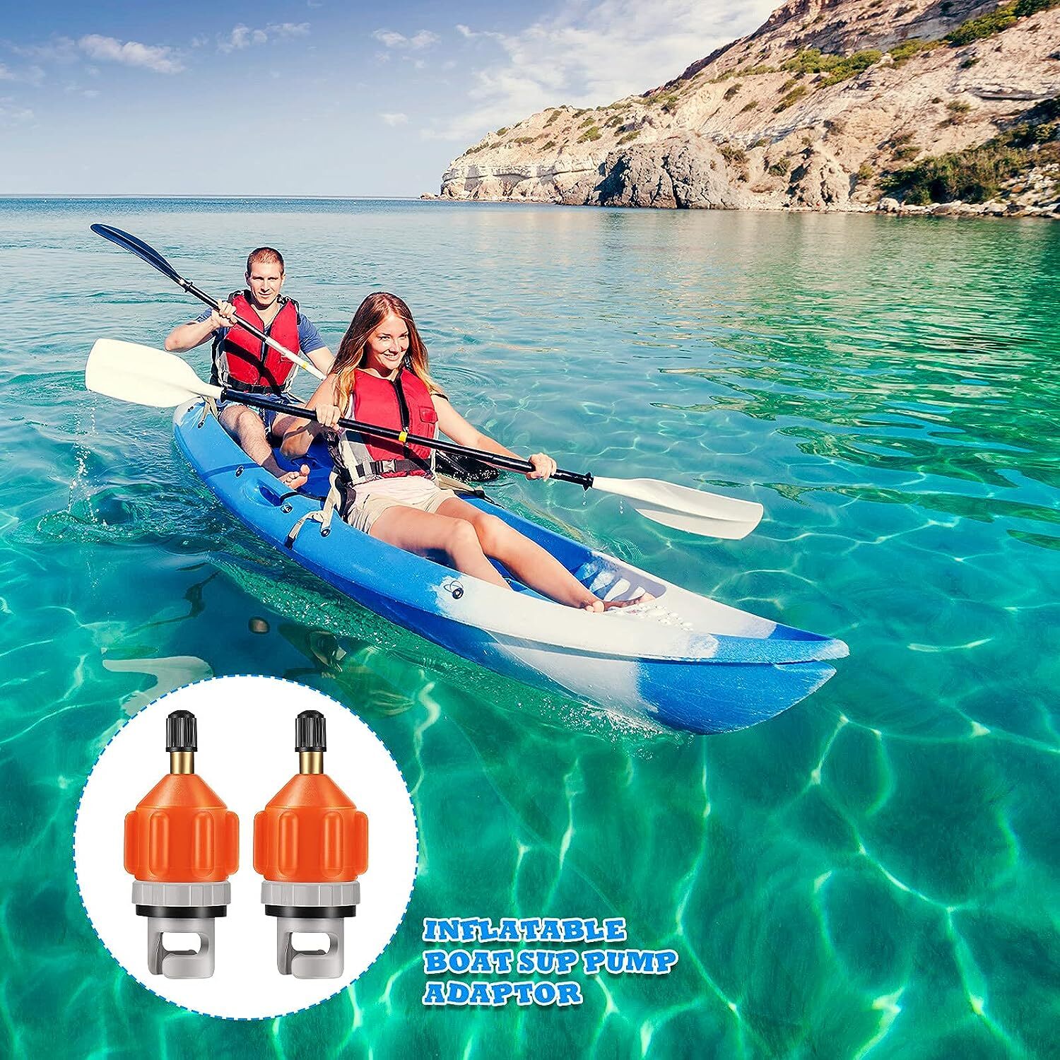 SUP Pump Adapter Inflatable Boat Air Valve Adaptor Paddle Board for Canoe Kayak