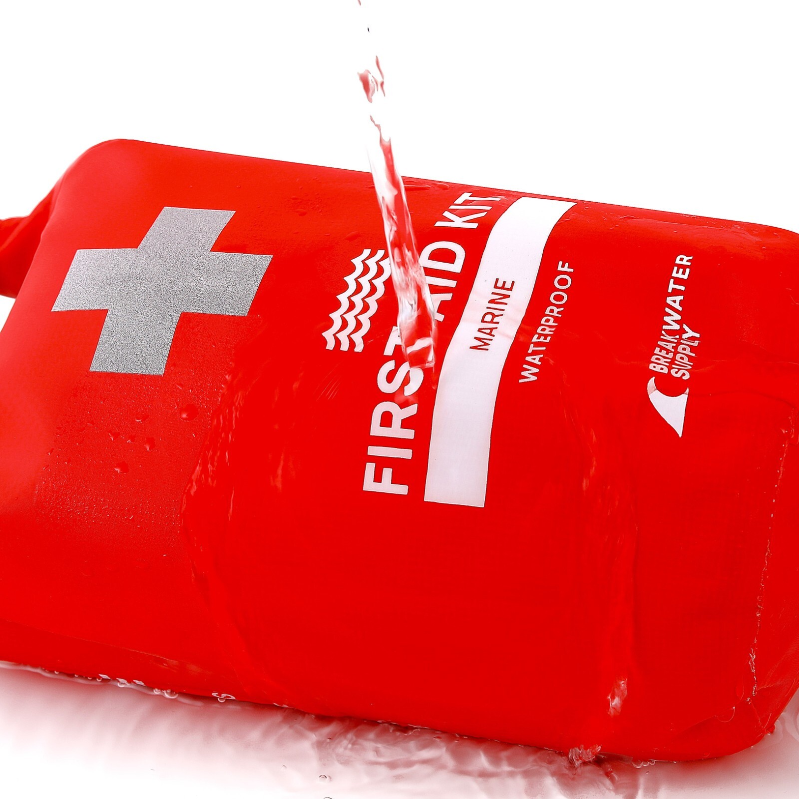 Breakwater Supply Waterproof Marine First Aid Boat Safety Kit, 100 Pieces