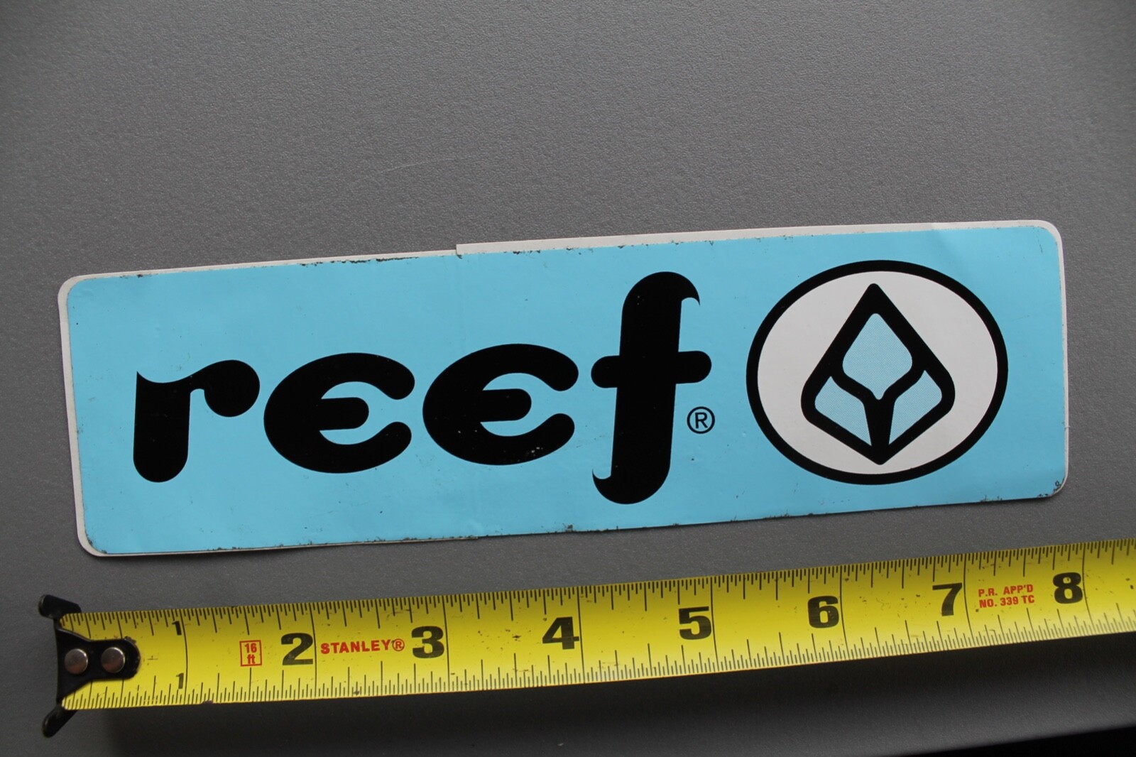 Reef Sandals Flip Flops Surfboards Blue White Black V55B Vintage Surfing STICKER