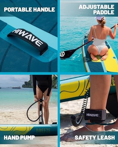 Inflatable Stand Up Paddle Board 11ft 34in 6in 420lb Capacity with Pump and