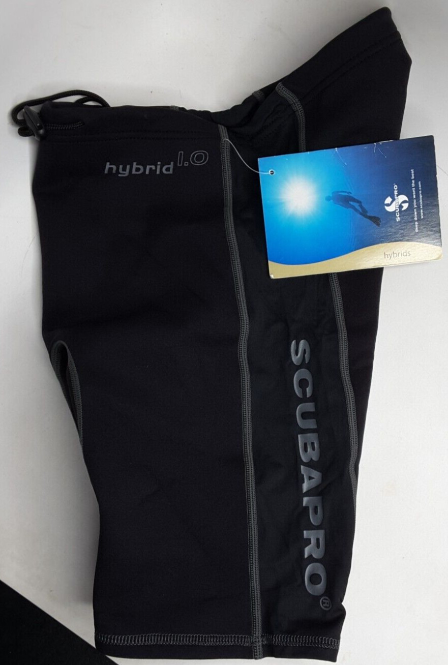 Scubapro Hybrid 1.0 Drawstring Shorts Surf Diving Scuba Size Small Black