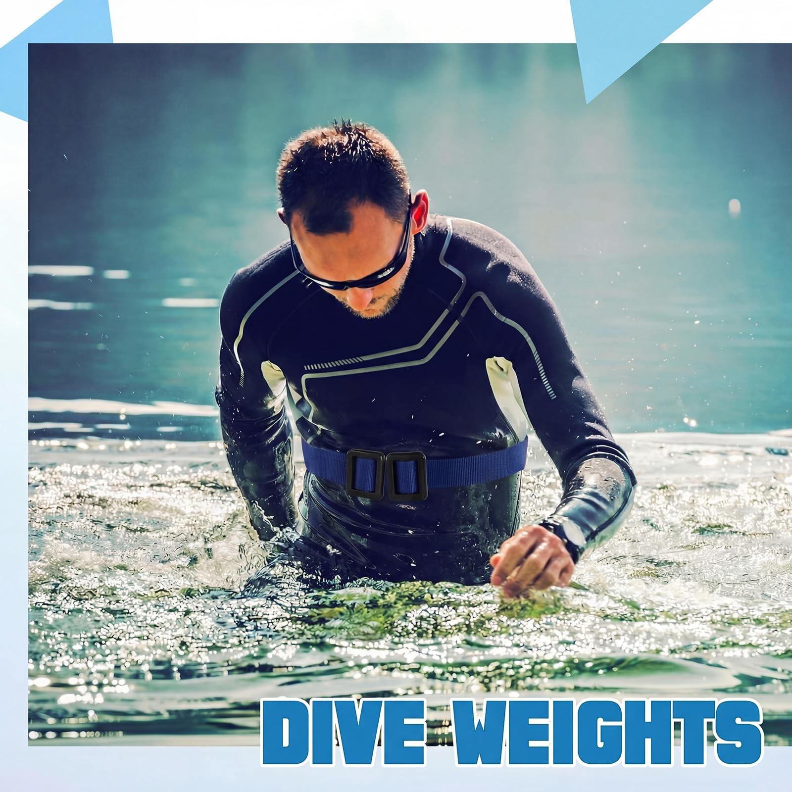 4 Pcs Dive Weights Belt for Scuba Diving Coated Dive Weights Nylon Belt with …