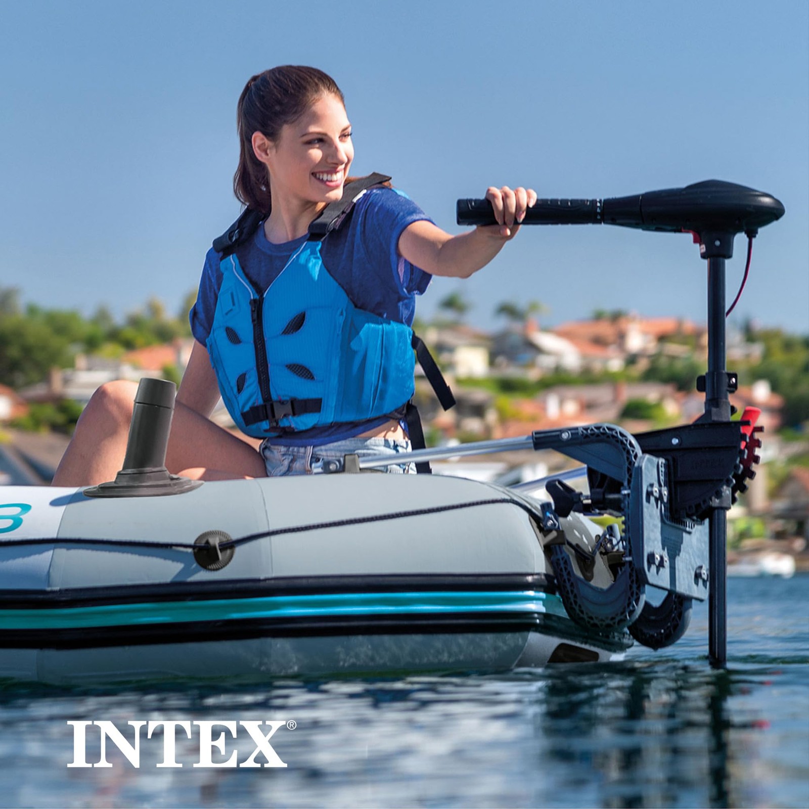 INTEX 68624EP Motor Mount Kit: Easy to Attach – Heavy-duty 1 Pack, Black