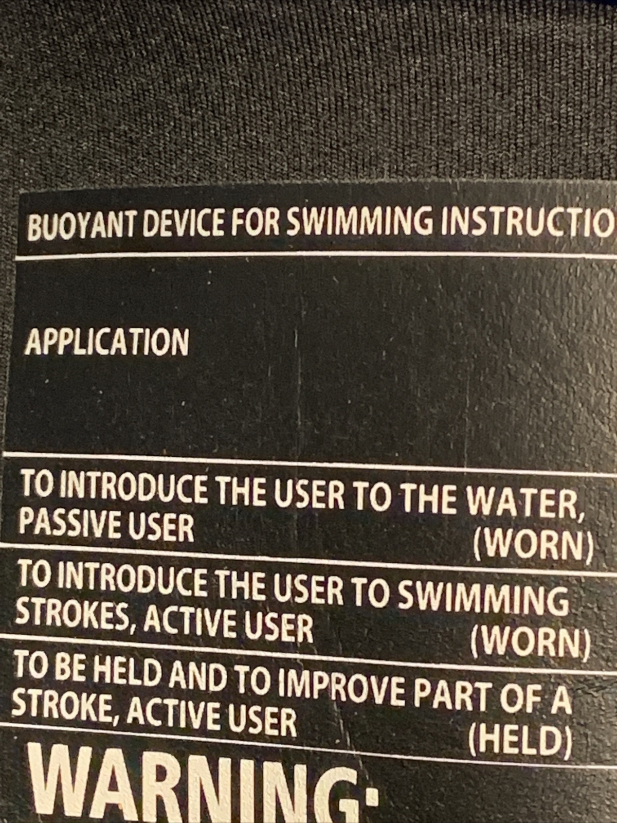 Little Nipper Buoyant Device For Swimming Instruction.2-3 Years