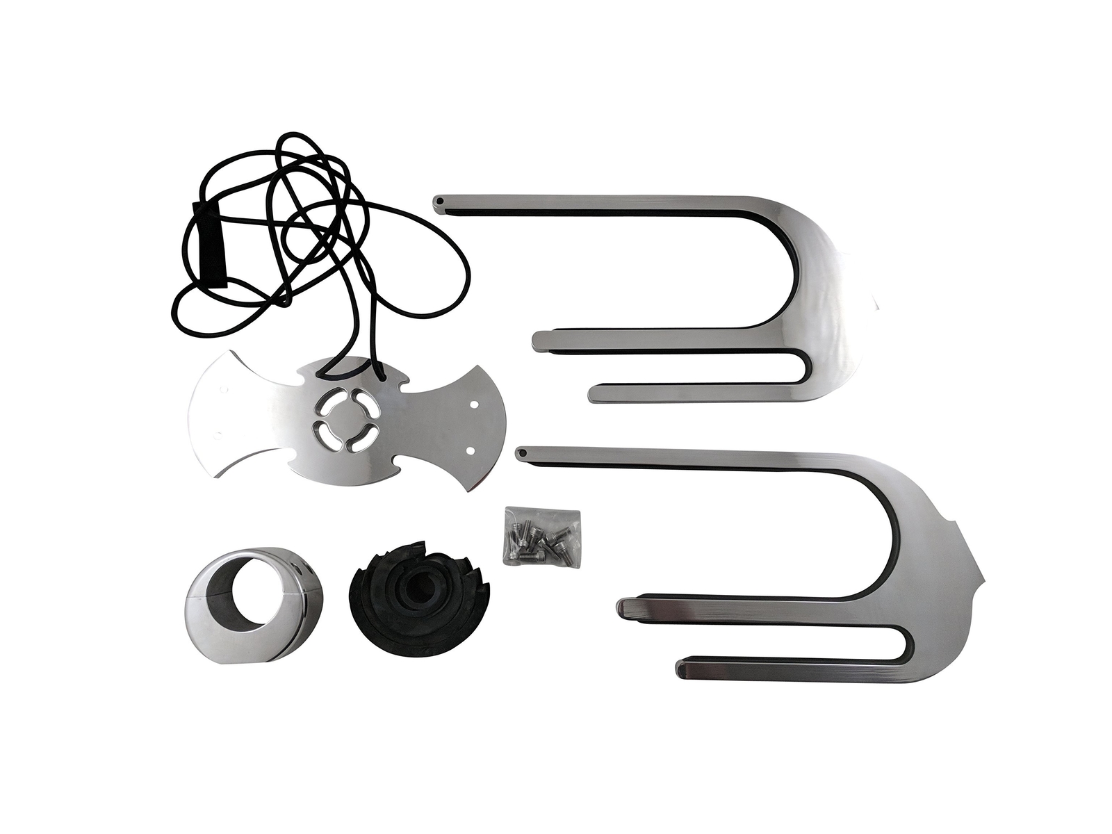 Kneeboard Rack for Boat, Polished Aluminum Knee board Wakeboard Combo Tower R…