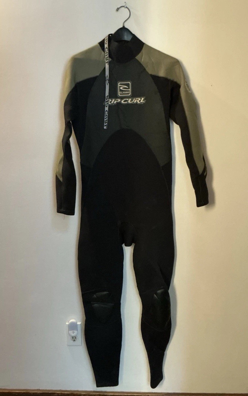 Rip Curl Classic Wet Suit Mens XL – Black & Army Green – Rare