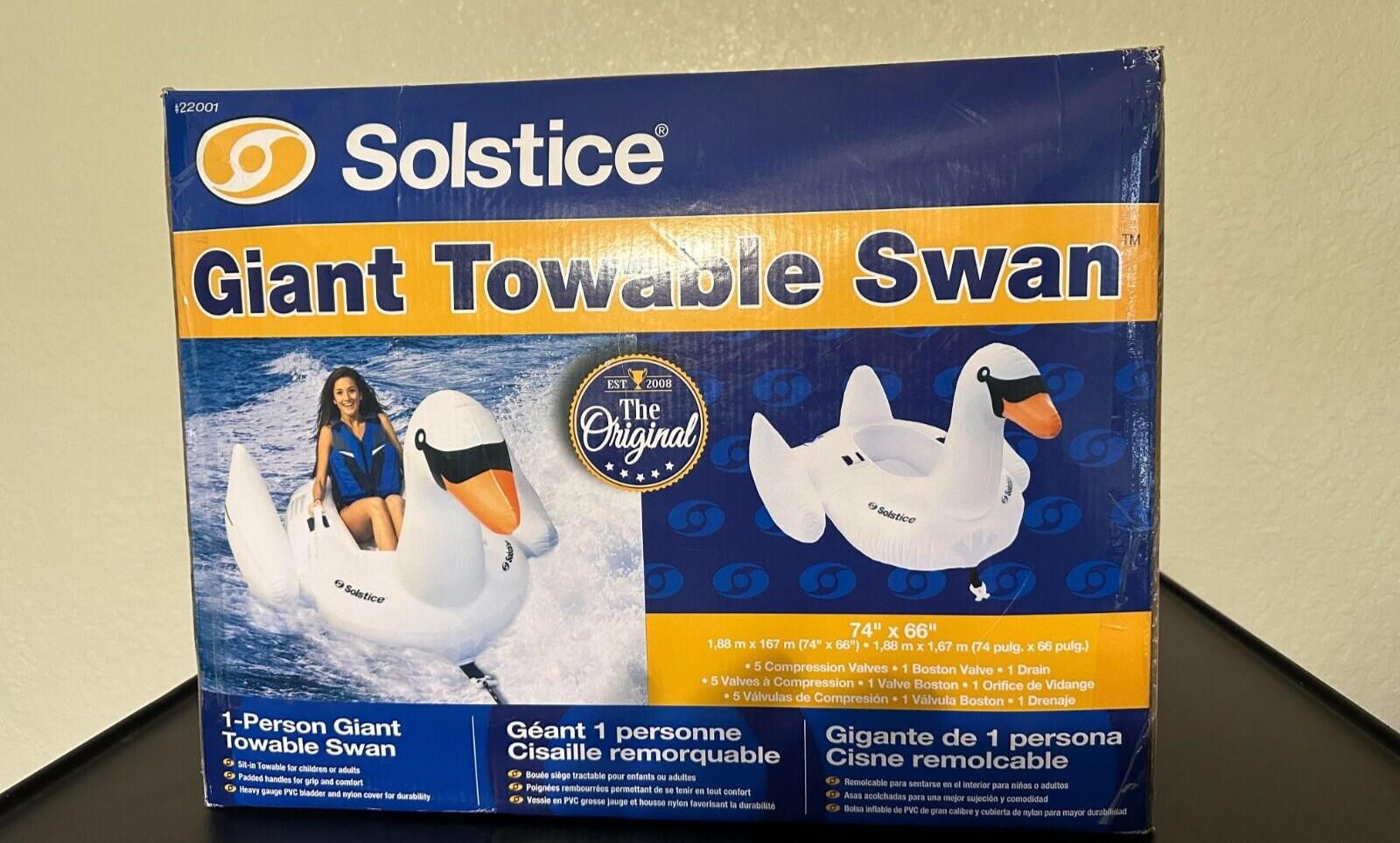 Towable TUBE for Boating Huge Swan NEW IN BOX