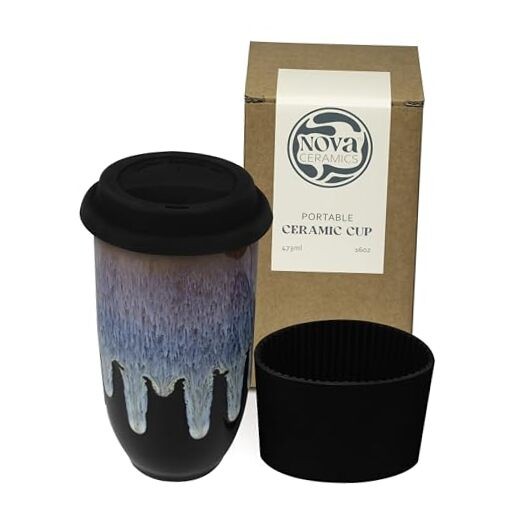 Coffee Tumbler – Travel Mug – On the Go Coffee Mug – 16 Ounces Monsoon