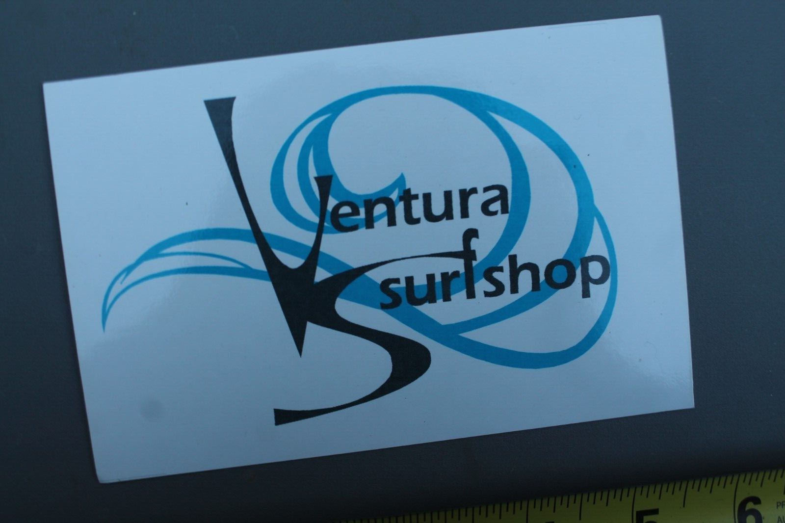 Ventura Surfboards Black Blue White Shop Stanley’s V68b Vintage Surfing STICKER