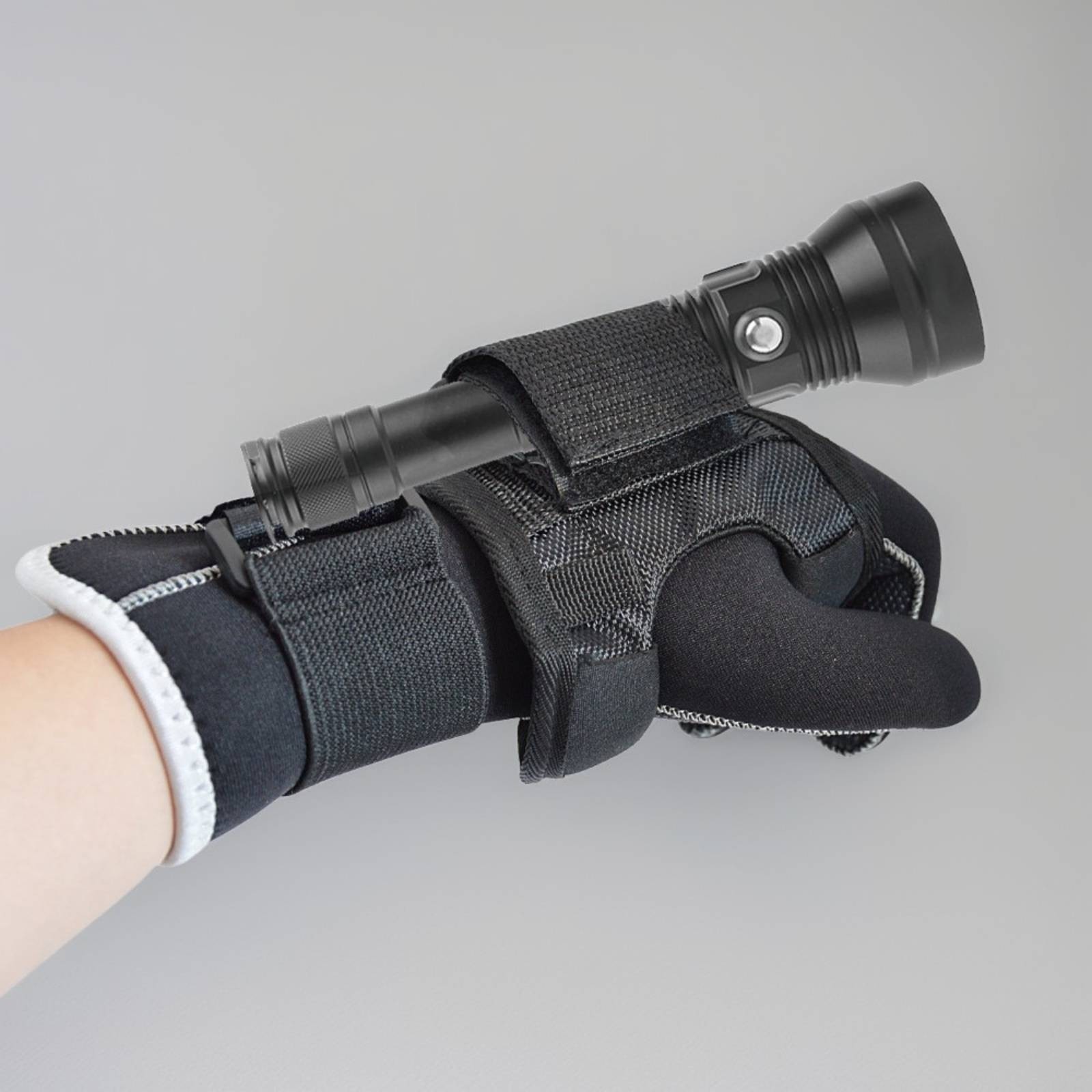 Wrist Flashlight Holder Hook-and-Loop Fastener Hook-and-Loop Fastener Torch