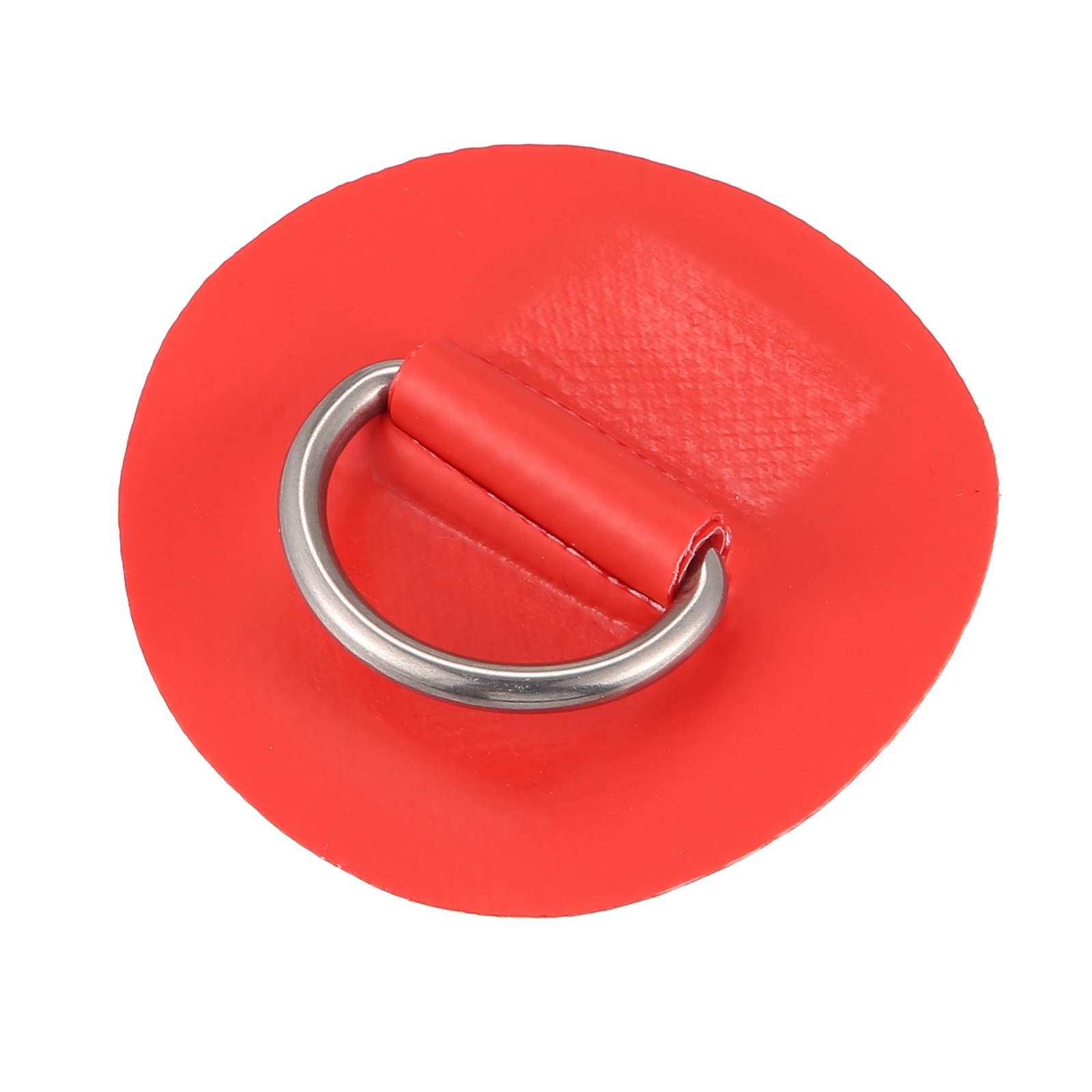 6pcs 6cm Red D Ring Patch PVC Stainless Steel Round Shape Pad for Surfboard