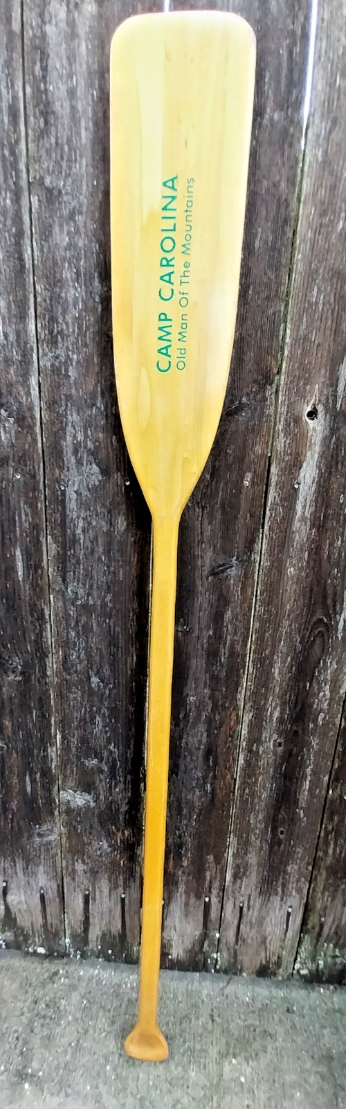 Vintage CAMP CAROLINA Wood Boat Paddle/Oar “Old Man of the Mountains”, wall art