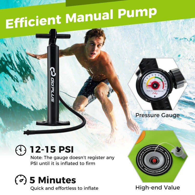 Foldable Portable Inflatable Stand up Paddle Board Sup Board Accessories w/Fins