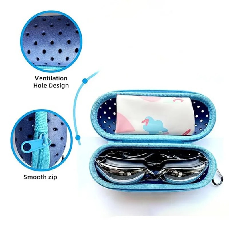 EVA Swimming Goggles Storage Box Lightweight Hollow Vent Swimming Equipment