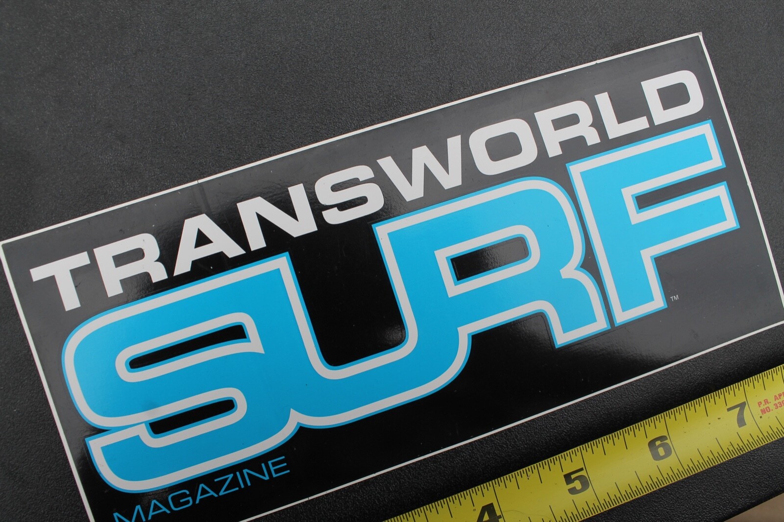 Transworld Surf Magazine Black Blue White Original V40C Vintage Surfing STICKER