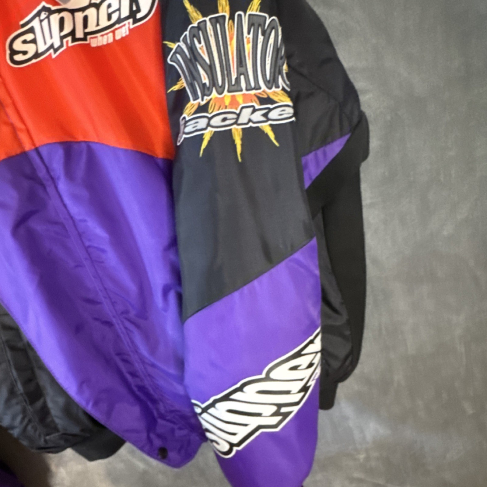 Slippery Insulator Jacket Type III PFD Adult Large Red/Black/Purple